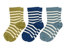 MP Eli socks cedar mix with stripes cotton (3-pack)